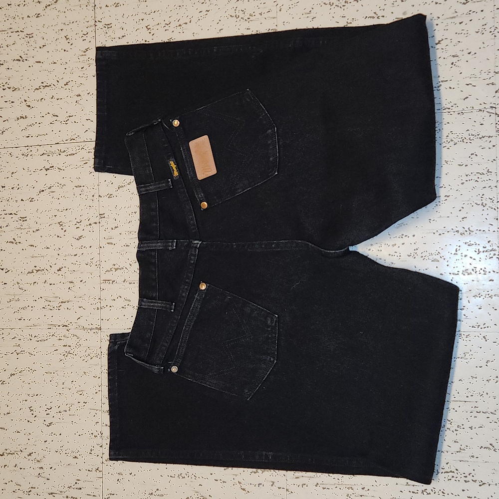 Wrangler Black Straight Leg Baggy Fit Jeans Vintage 90s